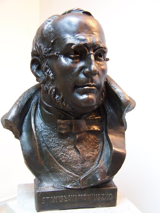 Sculptuur getiteld "Stanislav Monyushko…" door Gennadij Jerszow, Origineel Kunstwerk, Bronzen