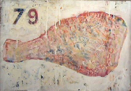 Painting titled "Drumstick I" by Geoff Krawczyk, Original Art, Oil