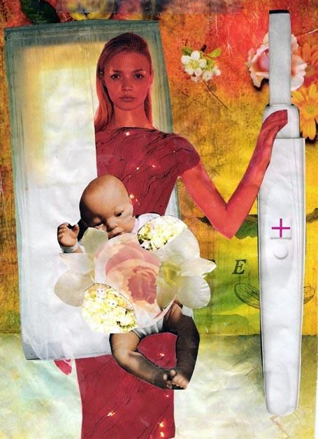 Collages getiteld "Birth Right" door Ari Dennis-Freston, Origineel Kunstwerk