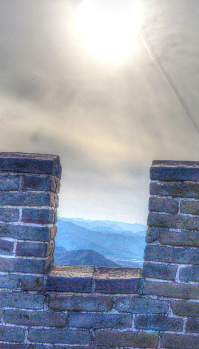 Photography titled "Sky and wall" by George Grund, Original Artwork, Digital Photography