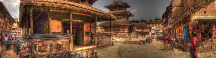 Fotografie getiteld "Bhaktapur" door George Grund, Origineel Kunstwerk