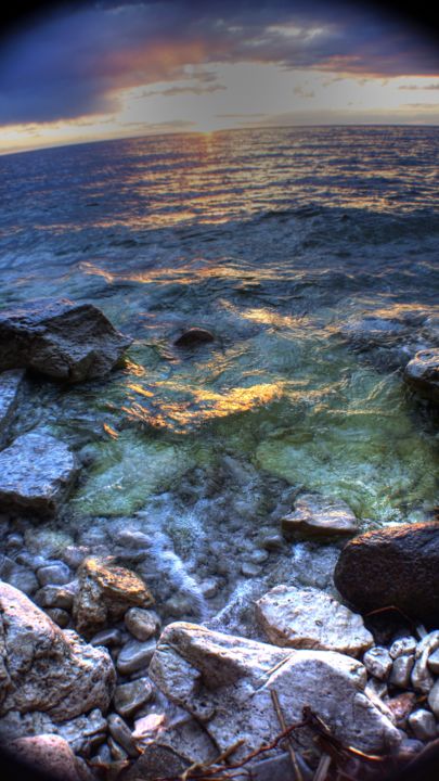 Photography titled "Green Bay westshore…" by George Grund, Original Artwork, Digital Photography