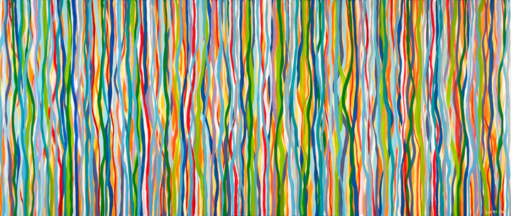 Peinture intitulée "Pride 2023- 200 x 8…" par George Hall, Œuvre d'art originale, Acrylique