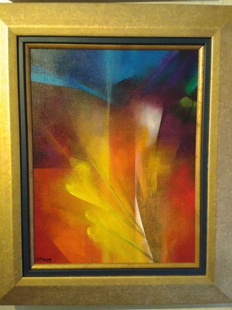 Painting titled "Warm Exposure" by George Rodney, Original Artwork, Acrylic