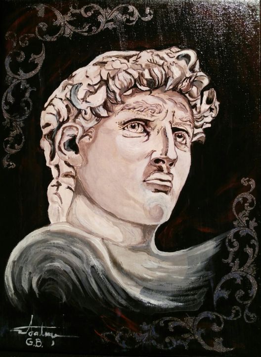 Painting titled "DAVID" by George Balmus, Original Artwork, Acrylic