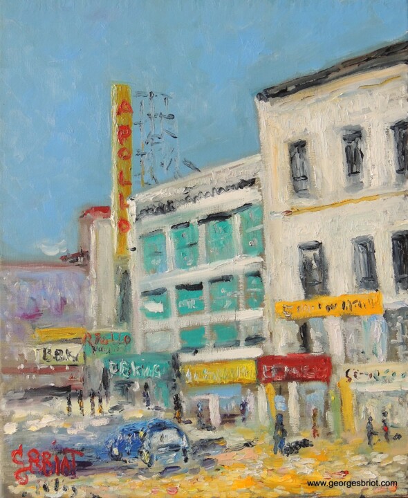 Painting titled "Apollo  theater tem…" by Georges Briot, Original Artwork, Oil