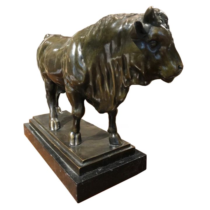 Sculpture intitulée "Bizon" par Georges Gardet, Œuvre d'art originale, Bronze