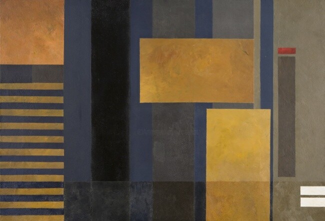 Malerei mit dem Titel "Composition abstrai…" von Georges Troubat, Original-Kunstwerk