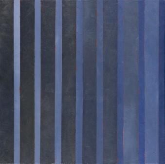 Peinture intitulée "conpaux lignes bleu…" par Georges Troubat, Œuvre d'art originale