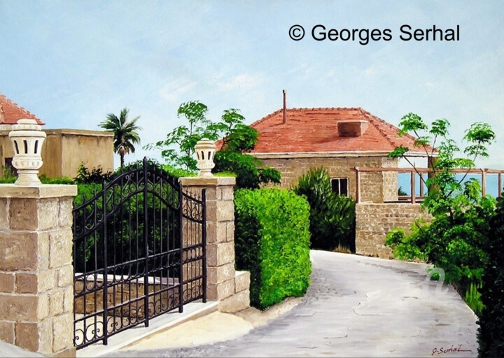 Peinture intitulée "L 87 - Bab el Mina…" par Georges Serhal, Œuvre d'art originale, Acrylique