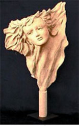 Sculpture titled "Angelica" by Georgette Schwantes, Original Artwork, Stone