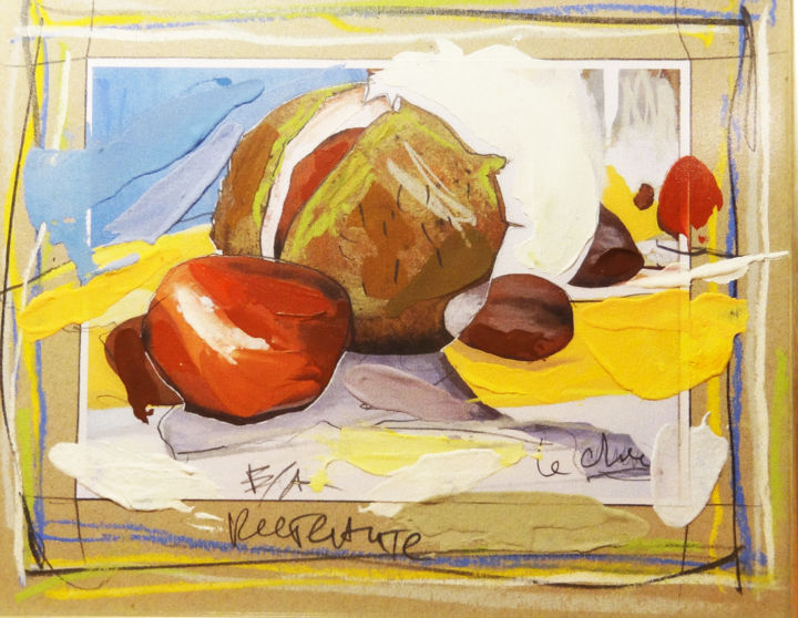 Malerei mit dem Titel "Chestnuts" von Georgi Lechev, Original-Kunstwerk, Acryl