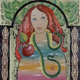 Painting titled "eva" by Georgi Georgiev, Original Art,