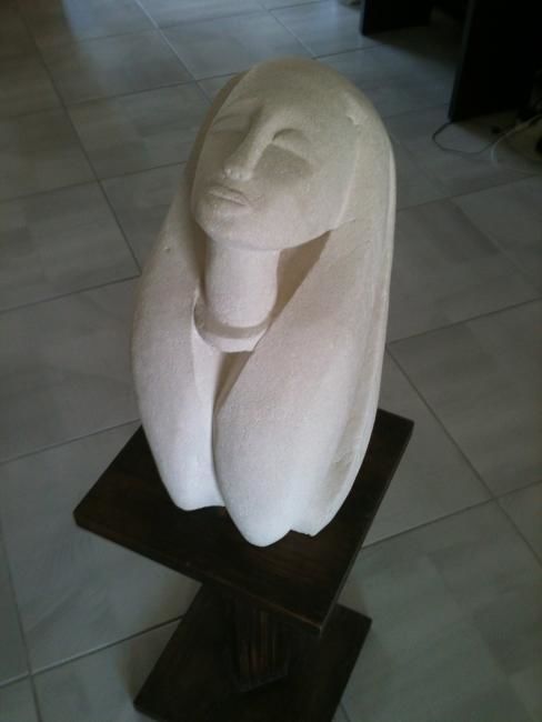 Sculpture intitulée "divin" par Gepsy, Œuvre d'art originale, Pierre