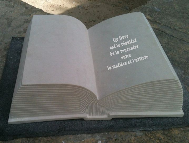 Sculpture titled "livre-ouvert.jpg" by Gepsy, Original Artwork