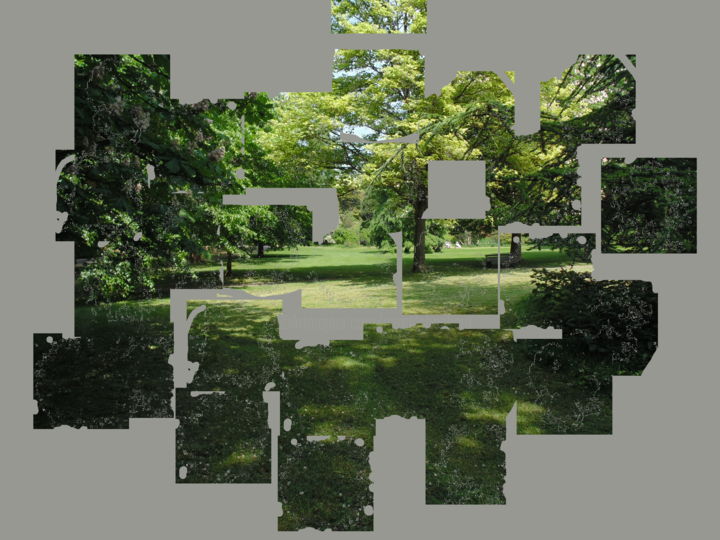 Digital Arts titled "The Park" by Gerald Shepherd F.F.P.S., Original Artwork, 2D Digital Work