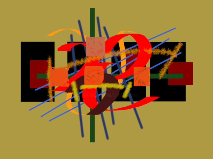 Digitale Kunst getiteld "The Elopement In A…" door Gerald Shepherd F.F.P.S., Origineel Kunstwerk, Digitaal Schilderwerk