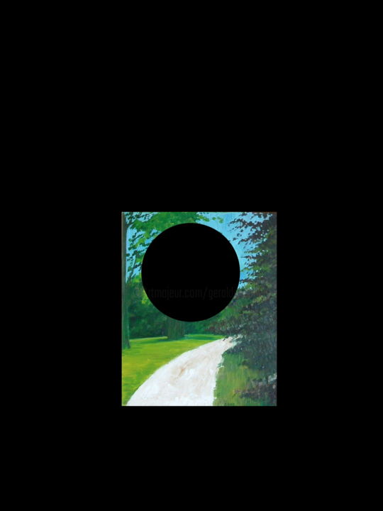 Digital Arts titled "Landscape Eclipse" by Gerald Shepherd F.F.P.S., Original Artwork, Digital Painting