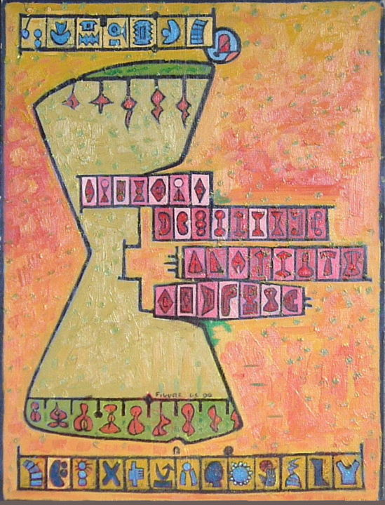 Ζωγραφική με τίτλο "Figure" από Gerald Shepherd F.F.P.S., Αυθεντικά έργα τέχνης, Λάδι