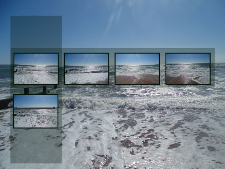 Artes digitais intitulada "Seashore Sequence" por Gerald Shepherd F.F.P.S., Obras de arte originais, Pintura digital