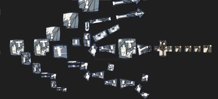 Arts numériques intitulée "The Algorithm Of Da…" par Gerald Shepherd F.F.P.S., Œuvre d'art originale, Travail numérique 2D