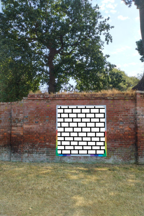 Arts numériques intitulée "My Wall" par Gerald Shepherd F.F.P.S., Œuvre d'art originale, Travail numérique 2D