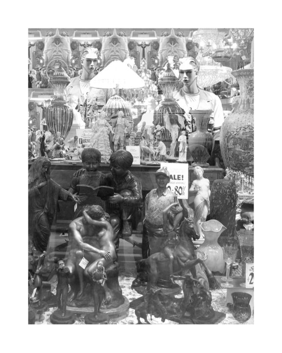 Fotografía titulada "LES ANTIQUAIRES" por Gérard Bertrand, Obra de arte original, Fotografía manipulada
