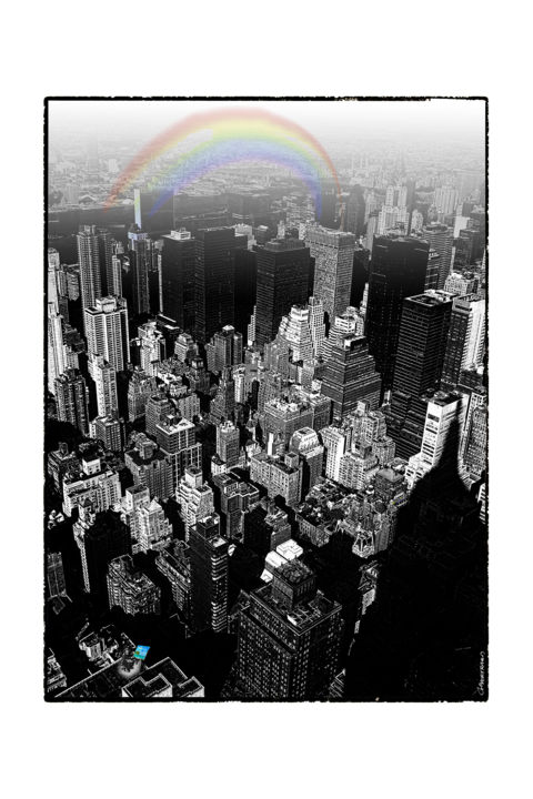 Photography titled "SEMPE à NEW YORK" by Gérard Bertrand, Original Artwork, Manipulated Photography