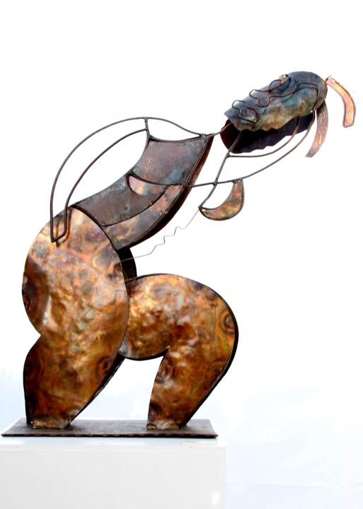 Escultura intitulada "Inaya 2" por Gérard Capron (G.CAPRON), Obras de arte originais, Metais