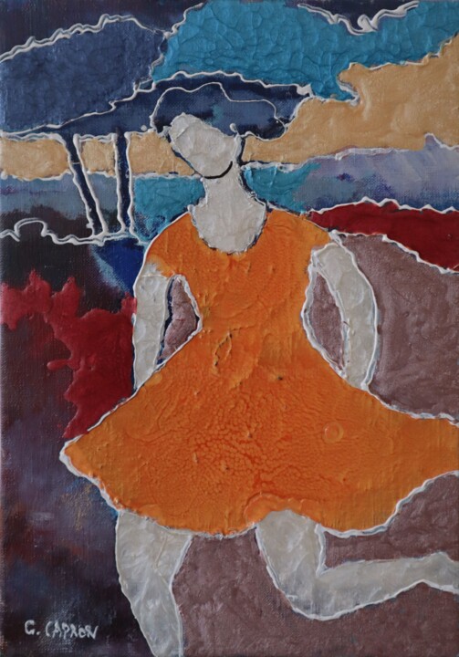 Peinture intitulée "Danse" par Gérard Capron (G.CAPRON), Œuvre d'art originale, Émail