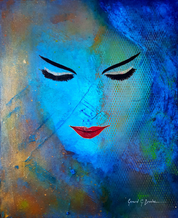 Peinture intitulée "Esmeralda" par Gerard G. Drexler, Œuvre d'art originale, Acrylique