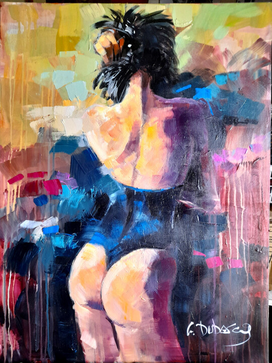 Pittura intitolato "sensuelle" da Gerard Duboscq, Opera d'arte originale, Acrilico