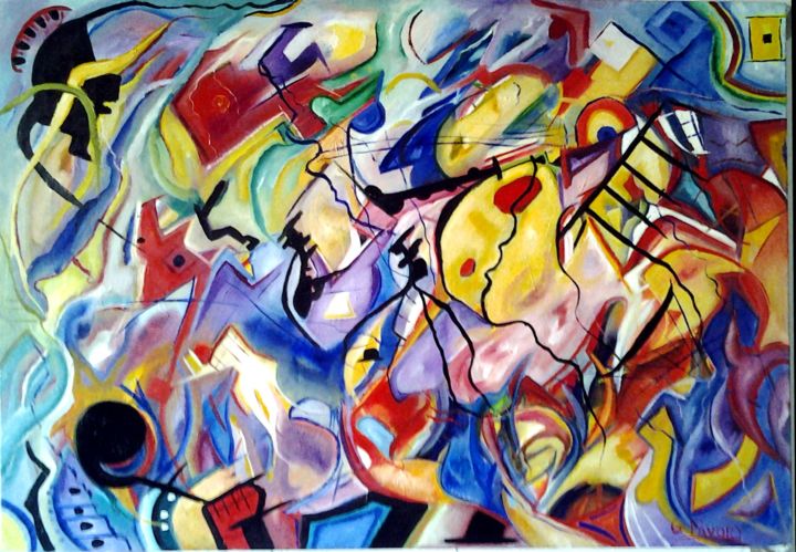 Painting titled "composition - 11" by Gérard Favory, Original Artwork