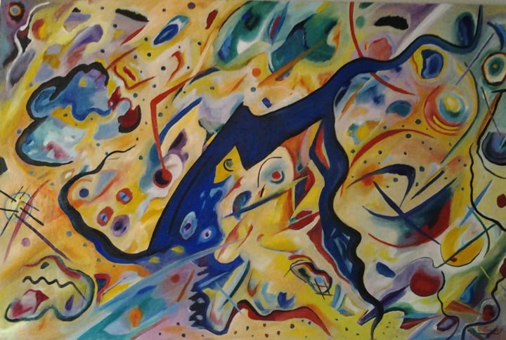 Painting titled "composition - 27" by Gérard Favory, Original Artwork, Oil