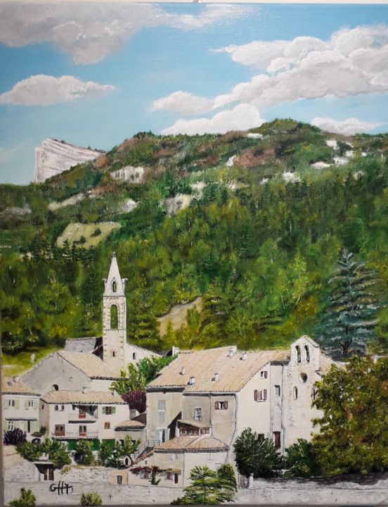 Peinture intitulée "quartier de la Baum…" par Gerard Henry, Œuvre d'art originale, Acrylique