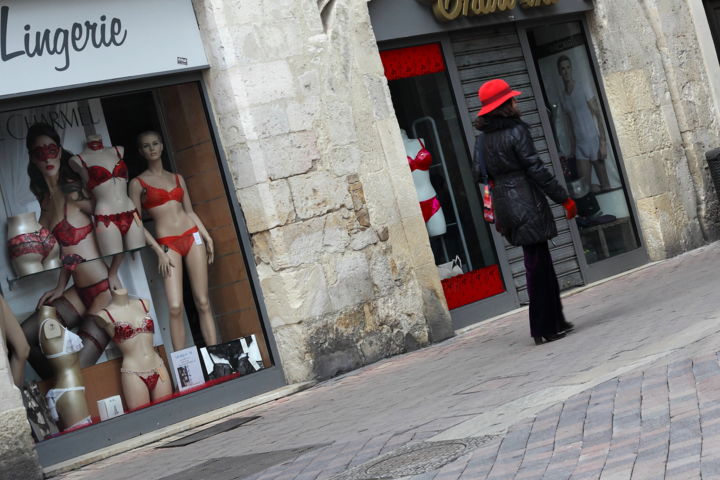 Fotografia intitolato "Le rouge et le noir…" da Gerard Jeanjean, Opera d'arte originale