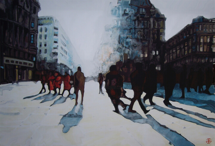 "by the city" başlıklı Tablo Gerard Jouannet tarafından, Orijinal sanat, Akrilik