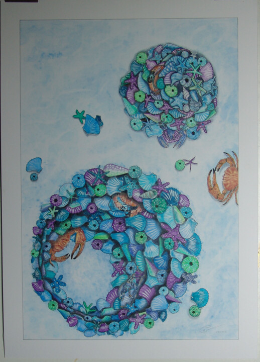 Dessin intitulée "illustration 5" par Gerard Marteau, Œuvre d'art originale, Crayon