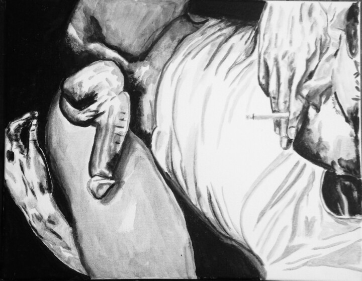 Pintura titulada "Solitaire" por Gerard Menvussa, Obra de arte original, Acrílico