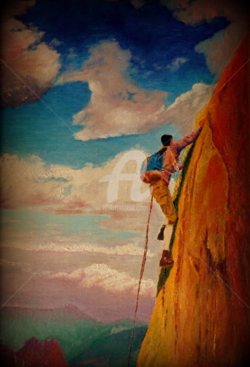 Peinture intitulée "Gaston" par Gérard Pitavy, Œuvre d'art originale, Acrylique