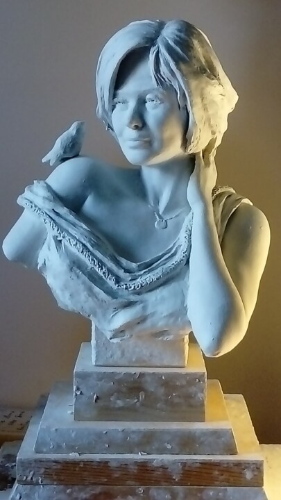 Rzeźba zatytułowany „VOTRE BUSTE EN BRON…” autorstwa Gérard Rombi, Oryginalna praca, Brąz