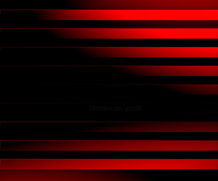 Arts numériques intitulée "Red Lines" par Gérard Scordia, Œuvre d'art originale, Travail numérique 2D