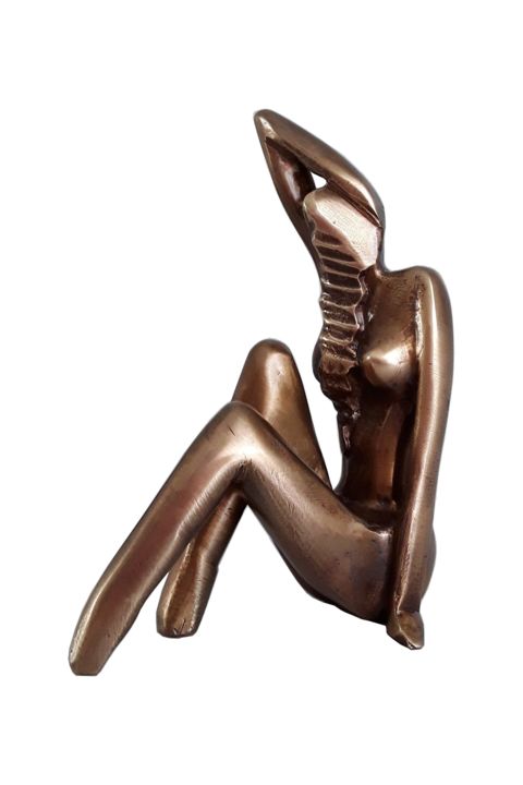 Sculpture titled "Sasha" by Gérard Taillandier, Original Artwork, Bronze