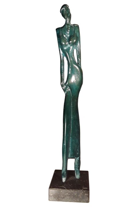 Sculpture titled "Charme" by Gérard Taillandier, Original Artwork, Bronze