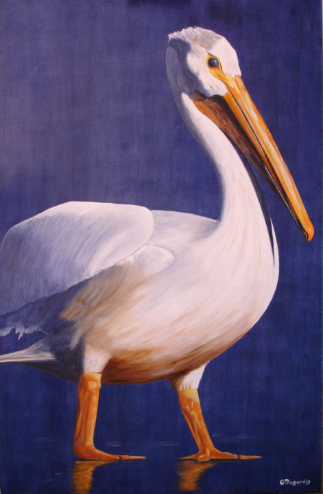 Malerei mit dem Titel "pelican.jpg" von Gerard Dugardin, Original-Kunstwerk