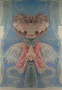 Photographie intitulée "Ange à deux têtes" par Gerard Gentou, Œuvre d'art originale