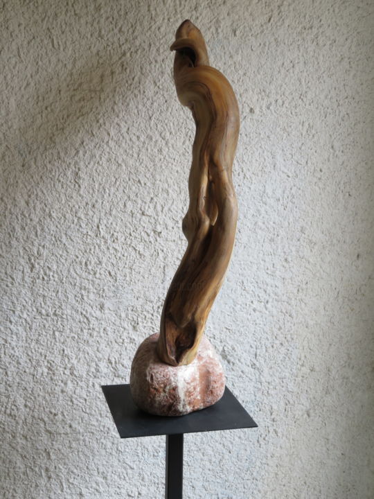 Sculpture titled "ELEVATION 2" by Gérard Didier, Original Artwork, Wood