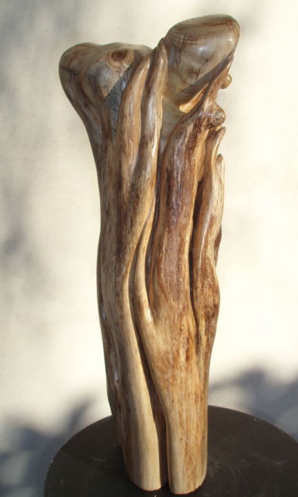 Sculpture titled "CLAIRE 3" by Gérard Didier, Original Artwork, Wood