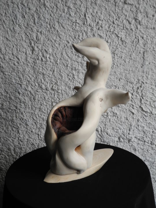 Sculpture titled "TAICHI" by Gérard Didier, Original Artwork, Wood