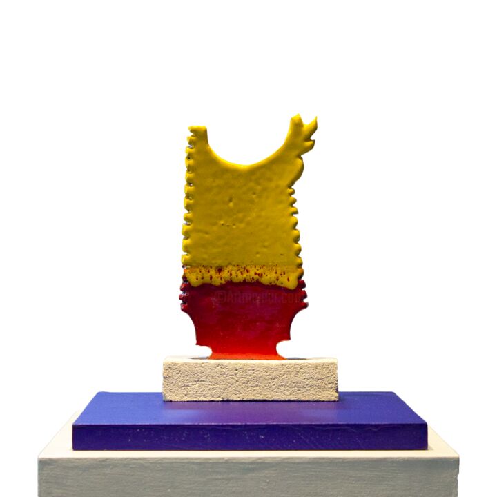 Скульптура под названием "GALLO #07" - Gerardo Viggiano, Подлинное произведение искусства, Терракота